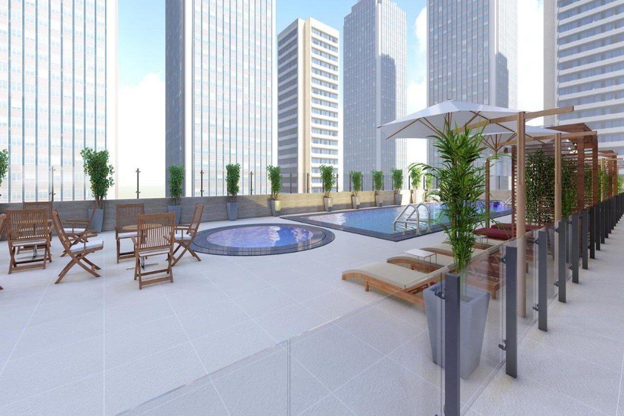 He Hotel Apartments Dubai Exterior foto Rooftop pool